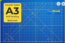 Crafty World 12 x 18 Cutting Mat for Sewing Self Healing Double Sided