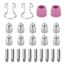 24pcs Plasma Cutter Torch Consumables Tip Applicable for Auto repair shops