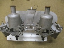 SU twin HS2 carburettors on "A" Series inlet manifold . Midget Sprite etc