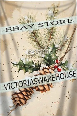 Pinecones Branch Tapestry Woodland Decor wall tapestry 59X82 in