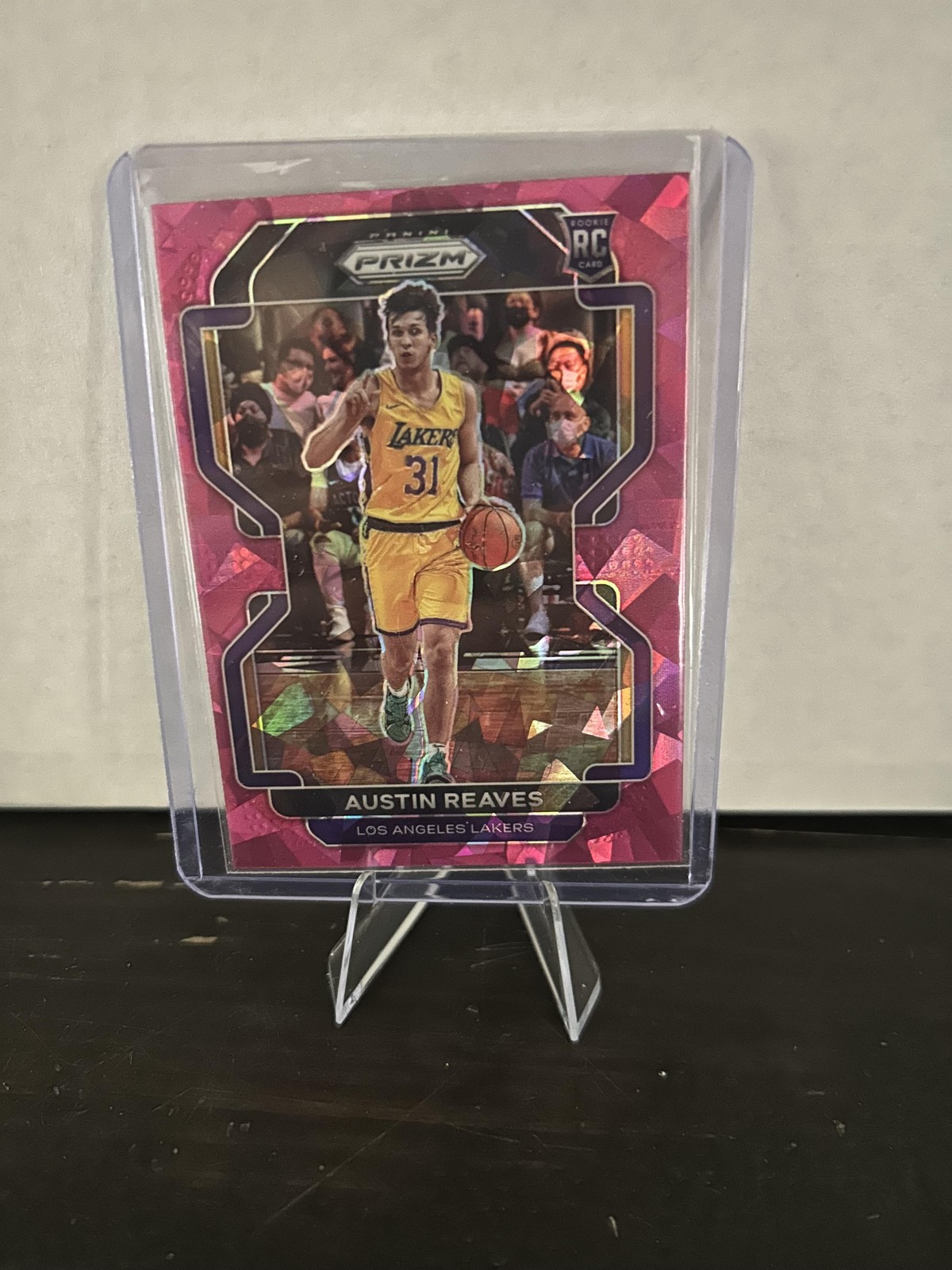 2021-22 Panini Prizm #165 Austin Reaves Pink Ice