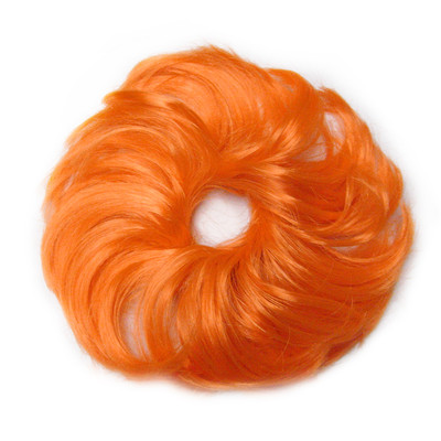2 große orangefarbene Lieblinge / Postiches - Kunsthaar Kostüm Cosplay Kawai