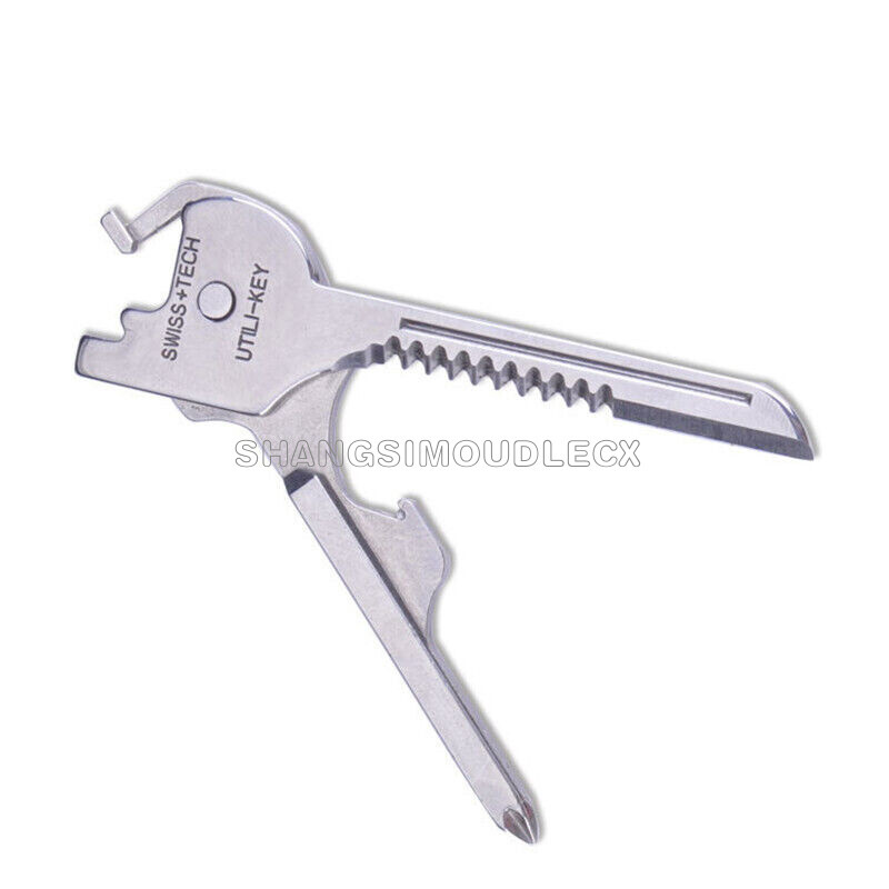 SWISS+TECH Utili-Key 6-in-1 Key Ring Chain Multitool Stainless