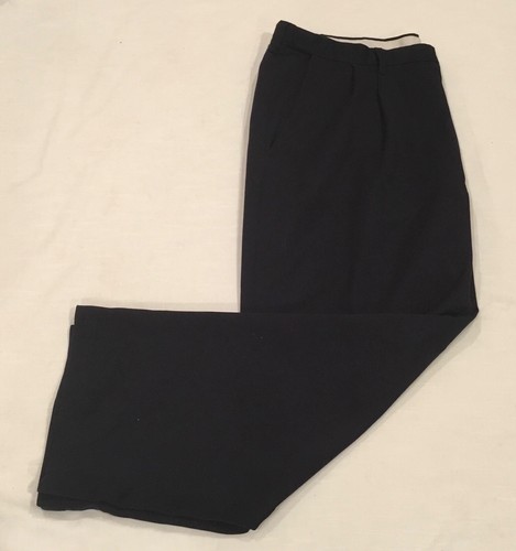 Haggar WPL 386 Mens 42 X 29 Navy Blue Dress Pants Pleated Front Straight Leg | eBay