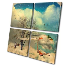 Fantasy Artistic surreal concept  MULTI CANVAS WALL ART Picture Print VA