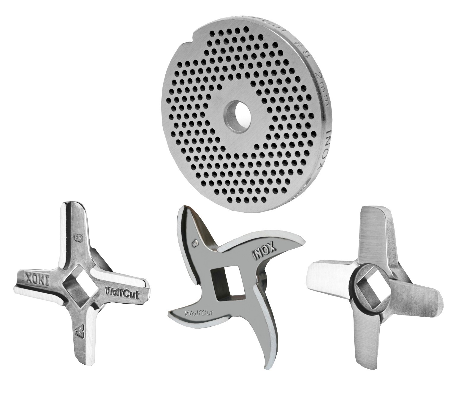 Fleischwolfscheibe oder Messer Größe 8 für Fleischwolf: Bosch, Jupiter u. a.