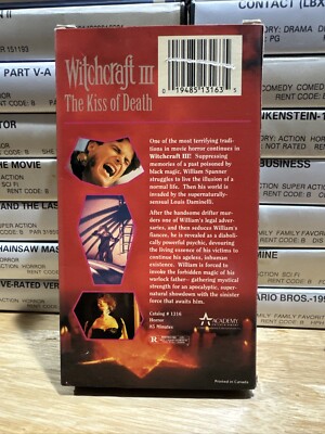 SOPHIA　philosophy-Ⅲ　VHS Witchcraft III: The Kiss of Death (VHS, 1991) 19485131635| eBay