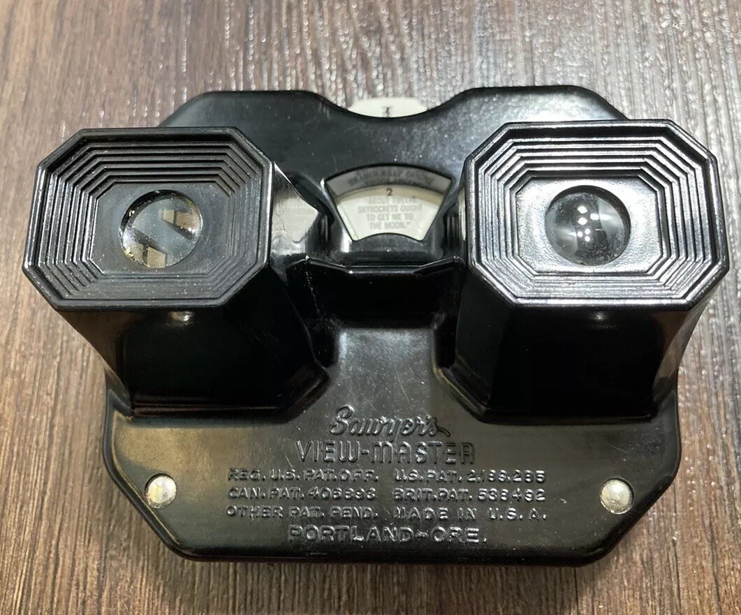 Vintage Original Sawyers View-Master Toy Portland Oregon Black