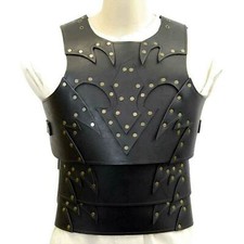 Viking Leather Breastplate Medieval Leather Body Armor Cosplay Costume
