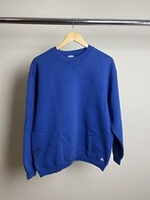 Vintage 90 s Russell Blue Blank Sweatshirt Men s XL Made in USA Adult