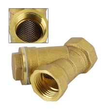 1/2" NPT Thread Y Shaped Brass Strainer Filter Valve Connector For Water Oil UE