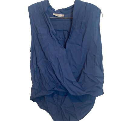 Lush Woman s Blue V Neck Size Medium