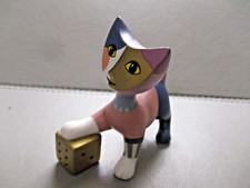 CHAT ROSINA WACHTMEISTER GIOCO DI DADI PORCELAINE BISCUIT GOEBEL