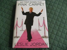 🌈Leslie Jordan Autograph 2008 Book - My Trip Down Pink Carpet Gay Pride 1st Ed.