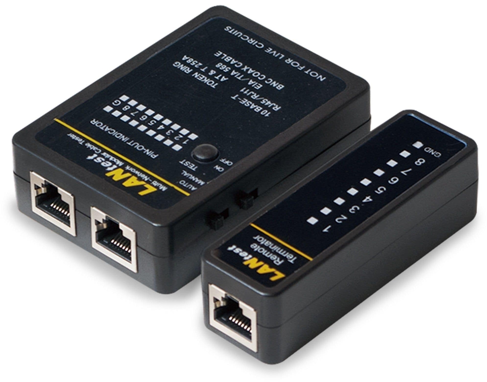 LogiLink Kabeltester Netzwerk RJ45/RJ11/RJ12& BNC NUOVO