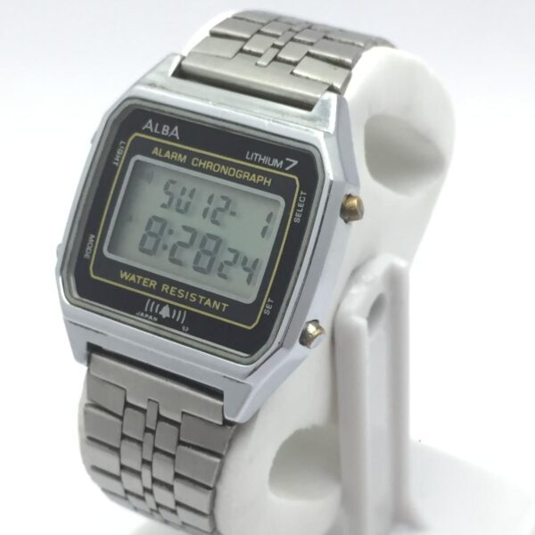 Seiko Alba Lithium 7 W309-4220 Alarm Chronograph Quartz Vintage