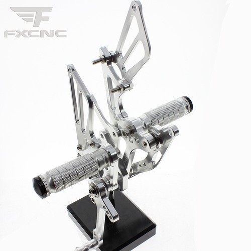 CNC Silver Rearsets Footpeg Footrest For Honda CBR600RR NON-ABS 2009-16 GP Shift - Picture 11 of 12