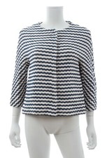 Herno Cotton-blend Striped Woven Jacket / Blue/white