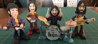 THE BEATLES - FAB FOUR FIGURINES - GET BACK to the British Invasion of 1960's