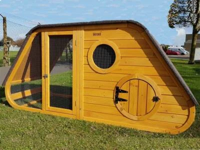 LARGE CHICKEN COOP CHICKEN HOUSE HATCHED NOAH'S ARK HEN HOUSE RABBIT HUTCH