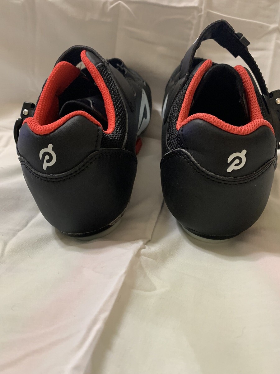 PELOTON Cycling Shoes Black/White/Red EUC Size EU 40 / Men display picture 3
