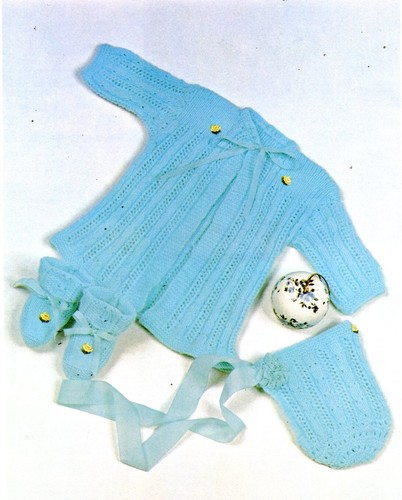 Home Journal Crochet & Knits No 2 for Baby. 0-6 months Christening Dress Bootees - Picture 11 of 12