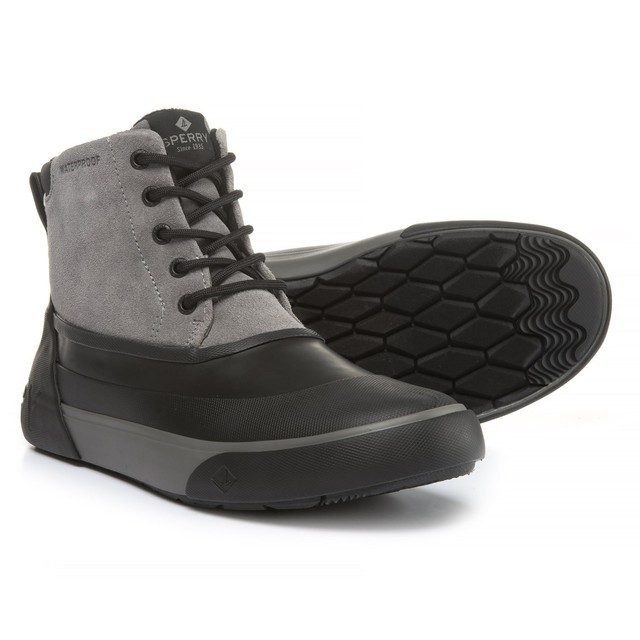 sperry cutwater deck boot black