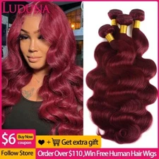 99j Body Wave Bundles Brazilian Red Color Human Hair Bundles 1/3/4 PCS Bundle