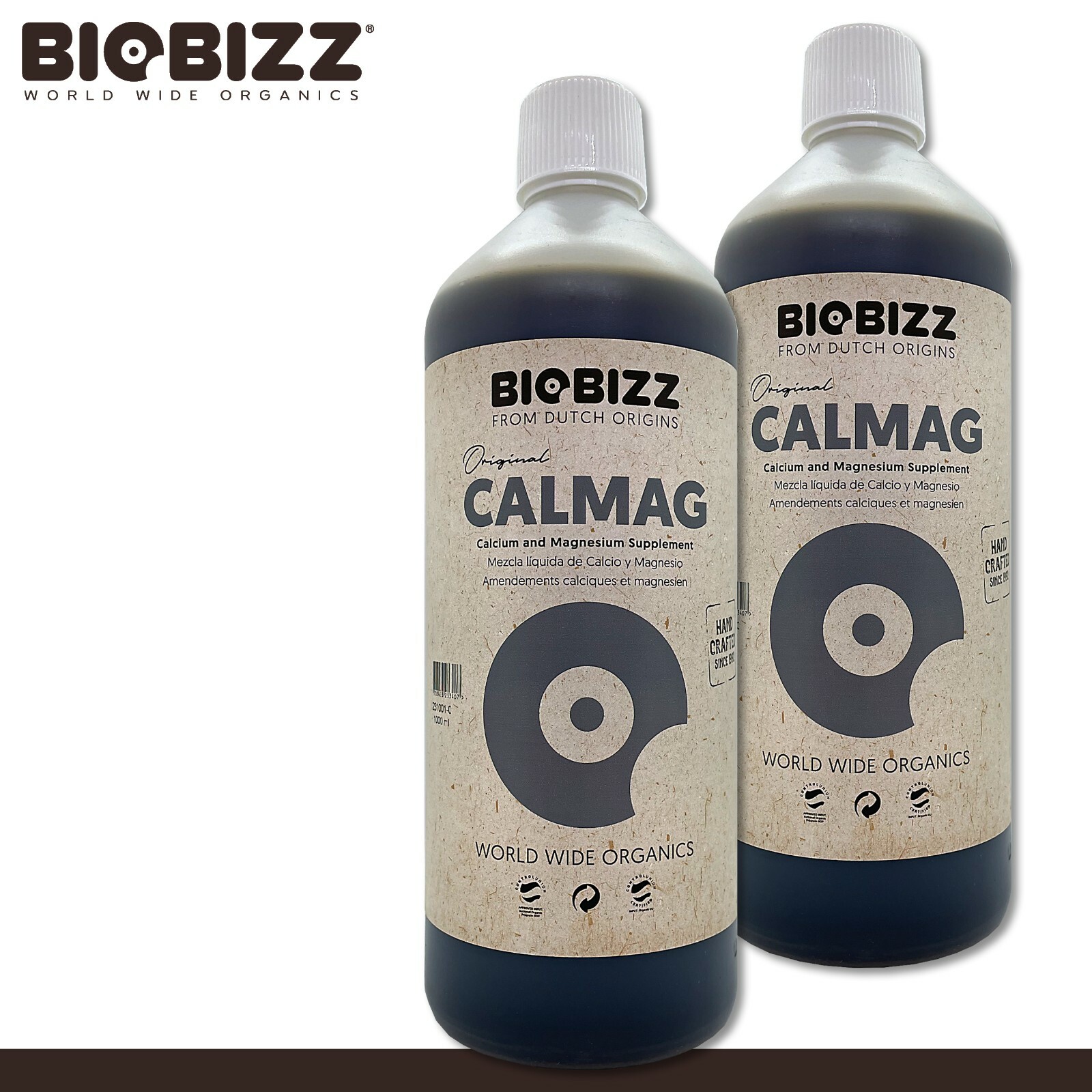Biobizz 2x 1L Calmag Abono Calcio & Magnesio Sanos Pflanzenentwicklung