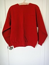Vintage 90s Levi Strauss Co Embroidered Crewneck Sweatshirt Red Size L