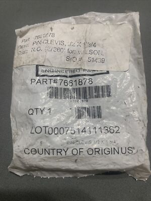 Polaris 7661878 PIN-CLEVIS1/2 X 1 3/4 RZR Ranger 1000 900 800 700