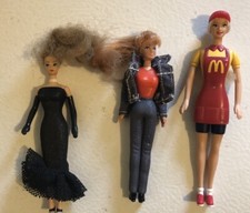Lot Of 3 1992 McDonald's Barbie Mattel Prom Bride Vintage