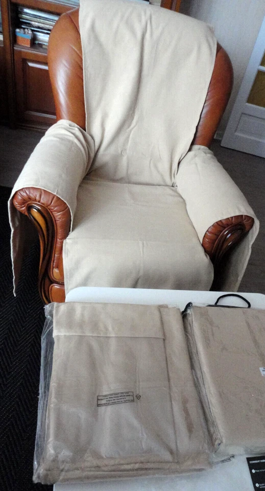 JETES de FAUTEUILS et CANAPE : lot - Photo 2/4