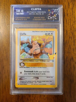 Pokémon TCG Cleffa Celebrations 20/111 Holo Rare - Graded 10! CWTC Low Pop! 