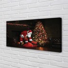 Tulup Canvas print 100x50 Wall Art Picture Christmas tree decoration gifts claus