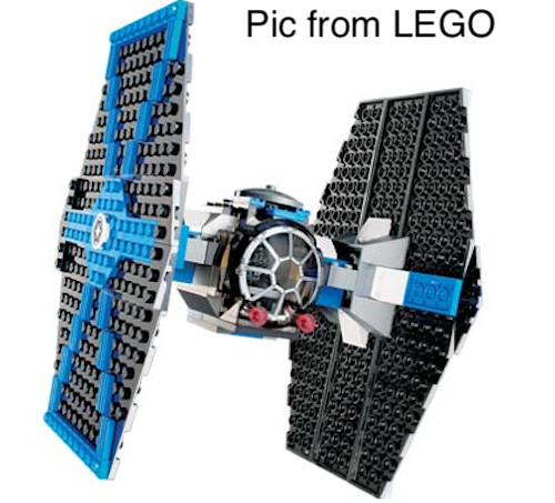 LEGO Star Wars 7263 TIE Fighter Set Complete No Minifigures LEGO Star Wars 7263 TIE Fighter Set Complete No Minifigures