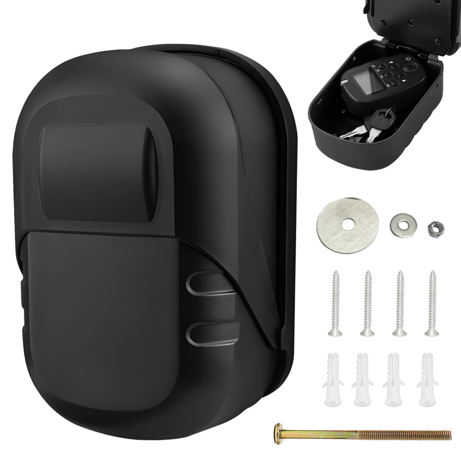 Easy Install Wall Mounted 4 Digit Combination Aluminum Alloy Sturdy Key