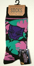 1 Pair Black Panther Pastel Purple New Tags Socks Marvel Comics Fits 6 -12 shoe