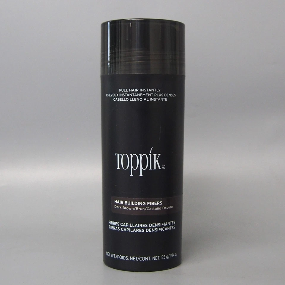 Toppik Marrón Oscuro Gigante Talla 55gr / 1.94oz ¡NUEVO! FRESCO, 100% AUTÉNTICO Foto 2 de 4