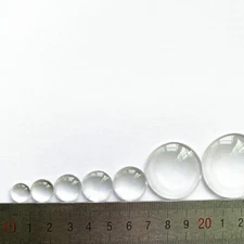 10PCS Optical PMMA Glass Plano Convex Lens Focal Length 6-51mm LED Condenser