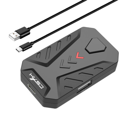 HXSJ P8 Wired Keyboard Mouse Converter Portable  Game Keyboard and M6U9