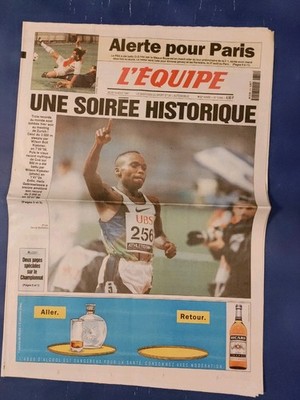 HAILE GEBRESELASSIE /Journal L'Équipe 14/8/1997 DIE GRÖSSTE SEINER DISZIPLIN