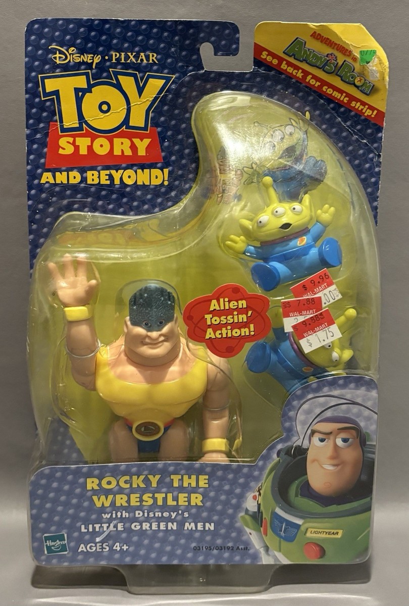 Toy Story & Beyond - Rocky The Wrestler & Little Green Men Action