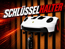 Schl&uuml;sselhalter im 911 GT3 RS Design - Motorhaube Auto 3D Geschenk