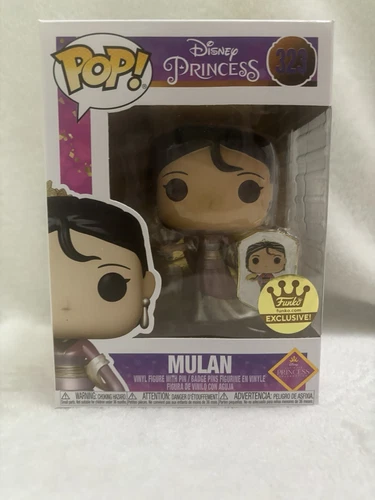 Funko POP! Mulan Disney Princess w/pin #323 [Funko Exclusive] New