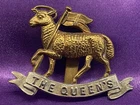 Genuine WW1 The Queens (Royal West Surrey Regiment) BiM Cap Badge clipped Slider
