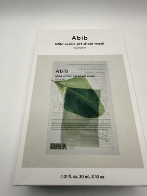 Abib Mild acidic pH sheet mask Heartleaf Fit 30ml (10pcs)