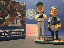Randy Johnson & Dan Wilson Seattle Mariners MLB 2012 SGA Bobblehead Mariners HOF