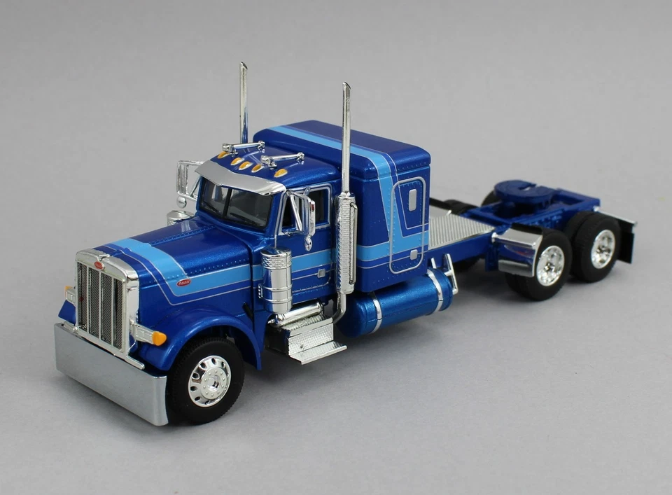 1:64 DCP *BLUE* Peterbilt 379 48" Flattop & Wilson Grain Trailer NIB - Image 4 of 4