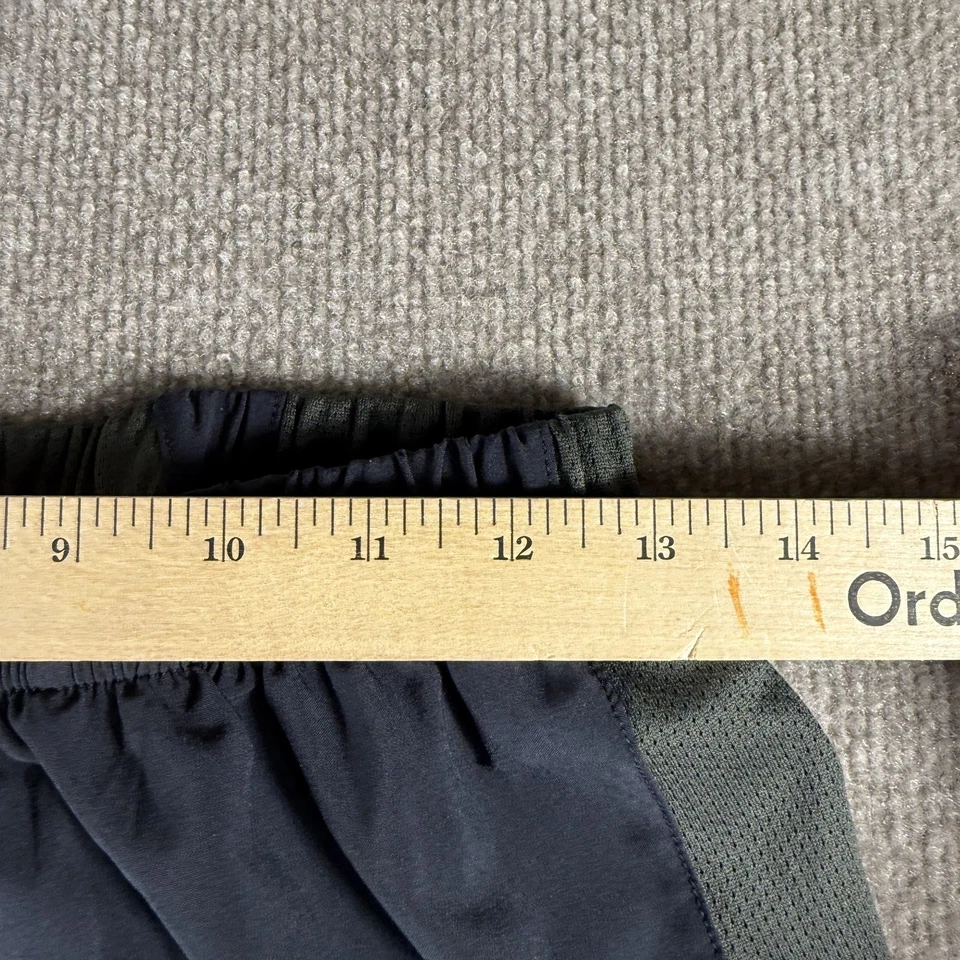 Pearl Izumi Running Shorts Mens Medium Black Green Stretch Athletic Gym Pockets - Image 3 of 4